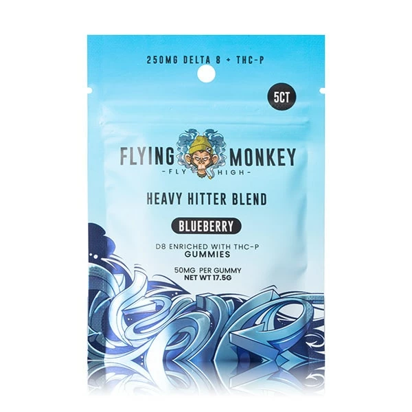 flying monkey heavy hitter gummies blueberry min