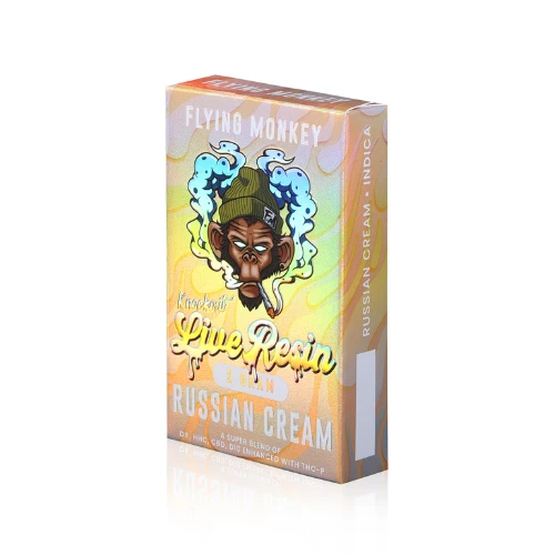 flying monkey knockout blend live resin 2g disposable russian cream