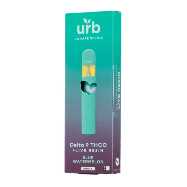 urb delta 9 thco live resin disposable 3g blue watermelon